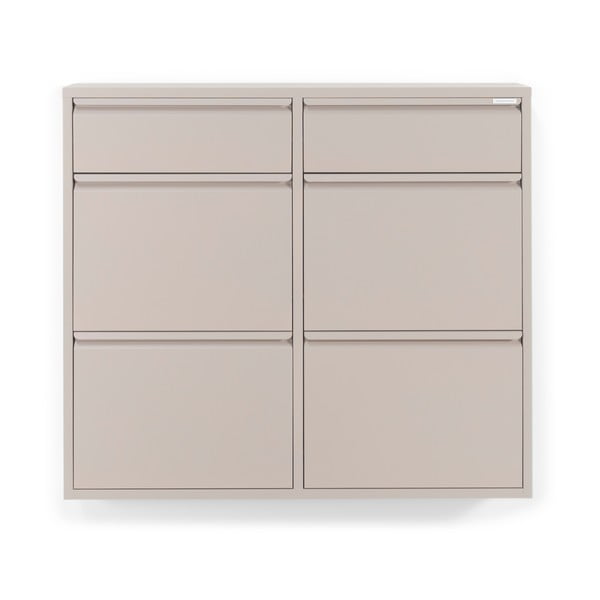 Taupe kovový výklopný botník 98x86x15 cm Billy – Spinder Design-image-3