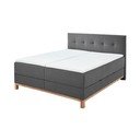 Tmavě šedá boxspring postel s úložným prostorem 180x200 cm Catania - Meise Möbel
