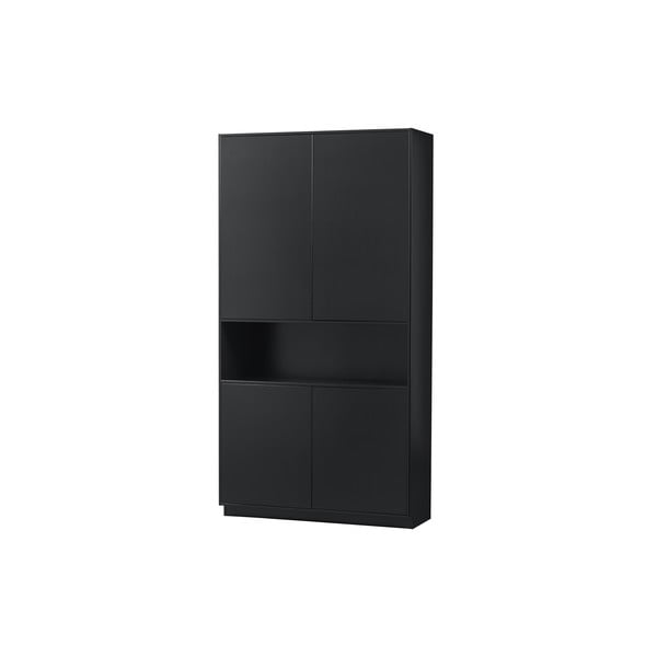 Černá modulární skříňka z borovicového dřeva 110x210 cm Finca – WOOOD-image-3