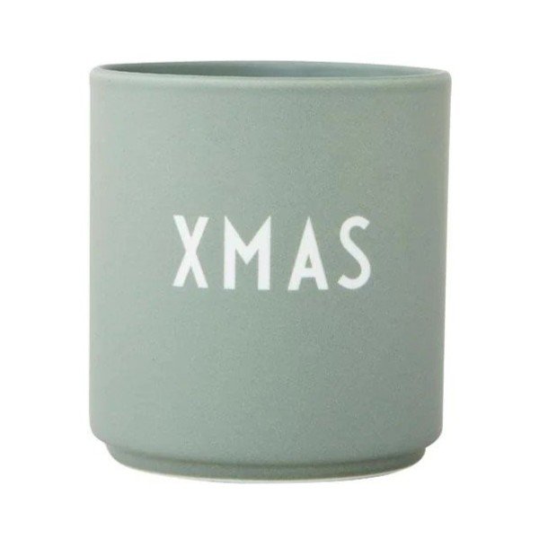 Zelený hrnek z imitace porcelánu Design Letters Favourite, 0,25 l