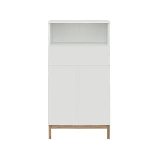 Bílá vysoká koupelnová skříňka 60x121 cm Mirza - Støraa