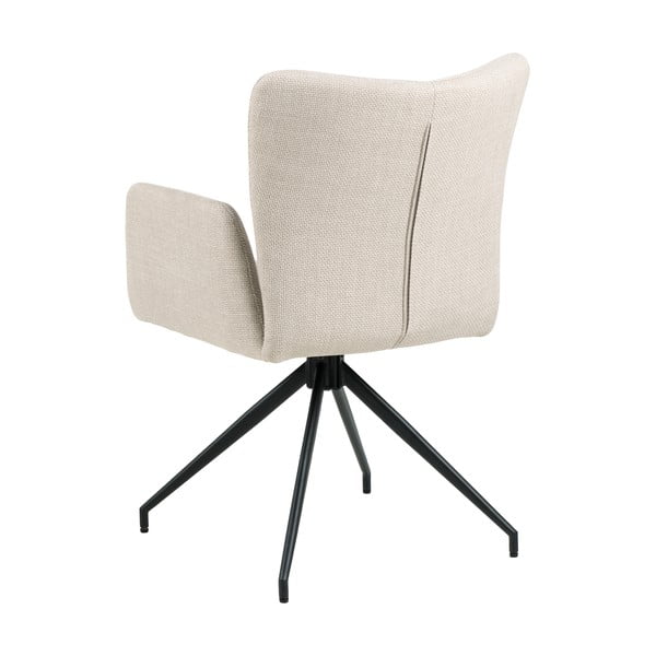 Béžová čalouněná jídelní křesla v sadě 2 ks s područkami Laura – Actona-image-3