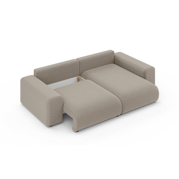 Béžová rozkládací rohová pohovka s úložným prostorem (variabilní roh) Luma – Ropez-image-4