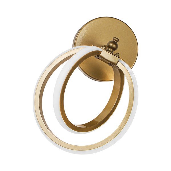 Kovové LED nástěnné svítidlo v bronzové barvě Sezen – Squid Lighting-image-3