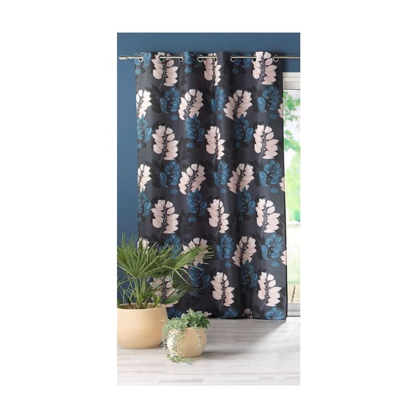 Tmavě modrý závěs 140x260 cm Belline – douceur d'intérieur-image-2