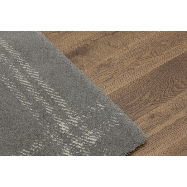 Antracitový vlněný koberec 133x190 cm Calisia M Grid Rim – Agnella-image-4