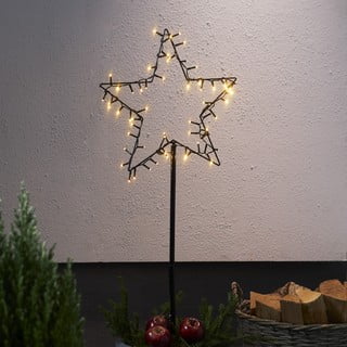 Černá vánoční světelná dekorace Spiky - Star Trading