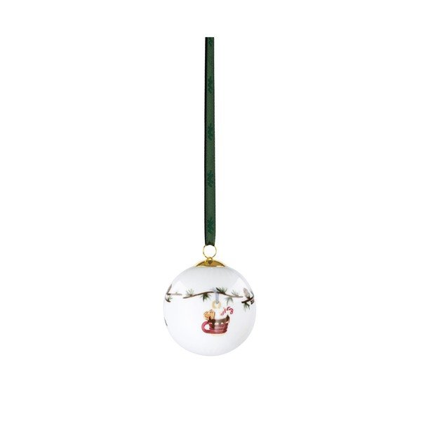 Porcelánová ručně malovaná vánoční ozdoba ø 6 cm Hammershøi Christmas – Kähler Design