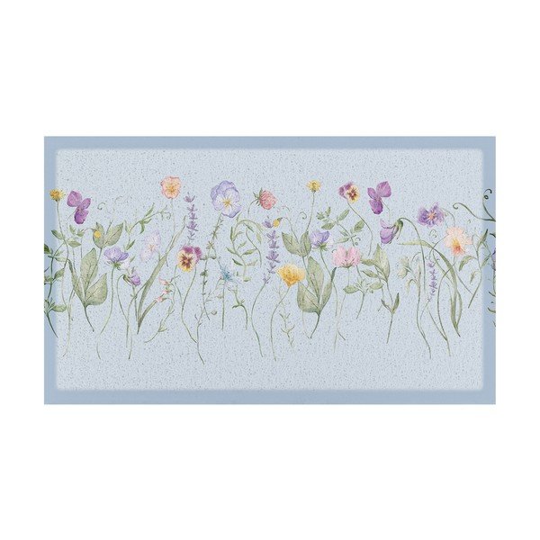 Rohožka z PVC 40x70 cm Blue Wild Flowers – Artsy Doormats