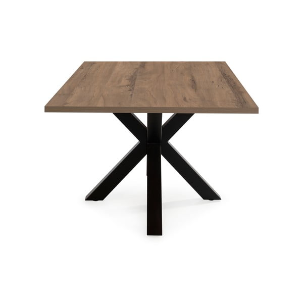 Jídelní stůl s deskou v dekoru ořechového dřeva 100x180 cm Comba – Marckeric-image-2