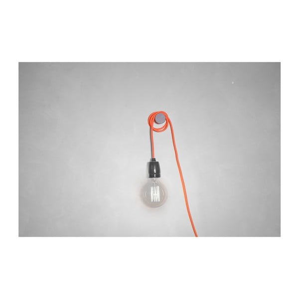 Oranžový kabel pro stropní světlo s objímkou Filament Style G Rose