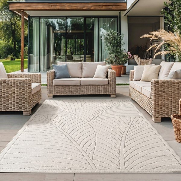 Krémový vnitřní a venkovní koberec 80x150 cm Nova 1203 – Ayyildiz Carpets-image-1