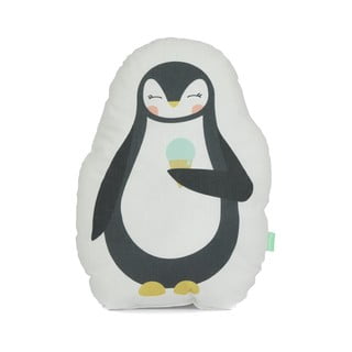 Polštářek z čisté bavlny Happynois Penguin, 40 x 30 cm