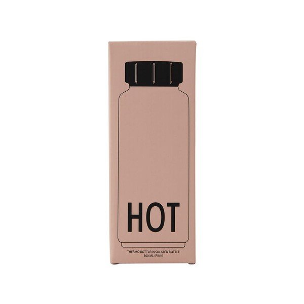 Růžová termo láhev Design Letters Hot, 500 ml-image-2