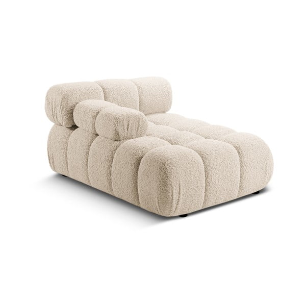 Béžový modul pohovky z textilie bouclé (levý roh) Bellis – Micadoni Home-image-4