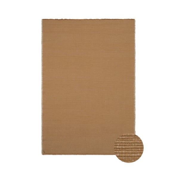 Okrově žlutý ručně tkaný bavlněný koberec 140x200 cm Handloom – Lorena Canals