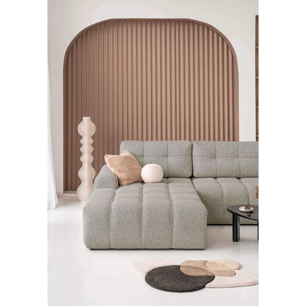 Světle hnědá rozkládací modulární rohová pohovka s úložným prostorem (levý roh) Lulu – Miuform-image-3