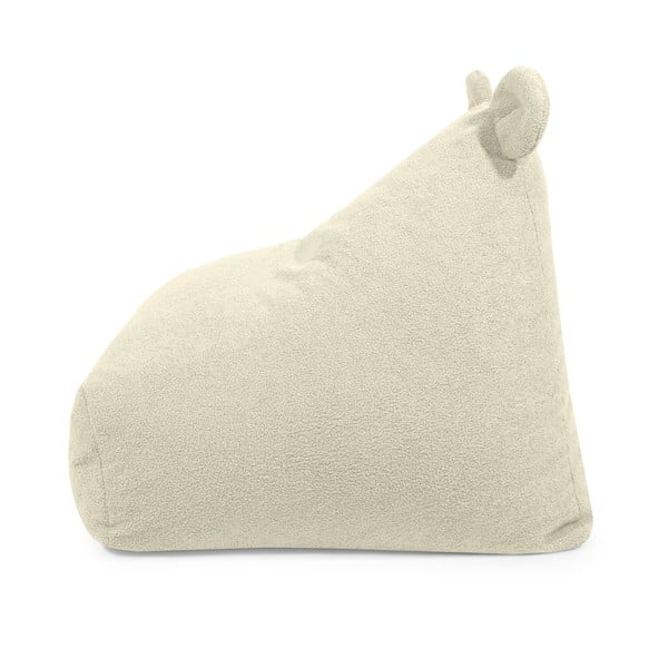 Krémový dětský sedací vak z textilie bouclé Snug 80 Bear – SLOWDOWN-image-2