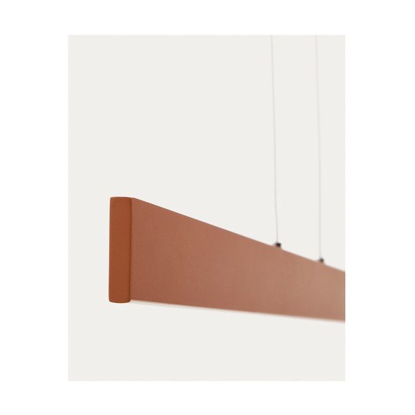 LED závěsné svítidlo v terakotové barvě s kovovým stínidlem Boadella – Kave Home-image-3