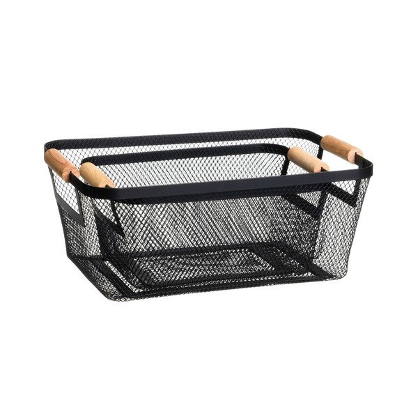 Drátěné kovové košíky v sadě 2 ks 33x21x14 cm – Casa Selección-image-1