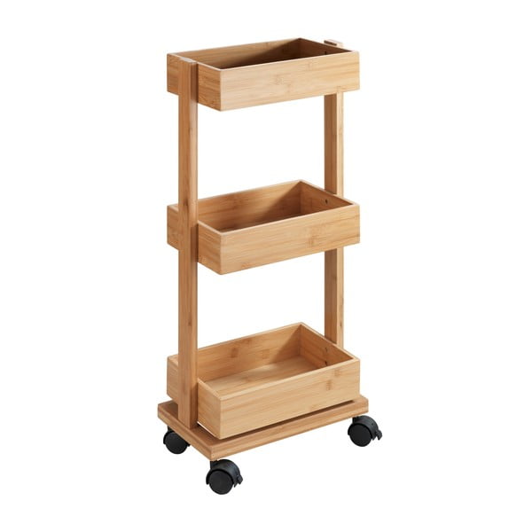 Bambusový třípatrový vozík Wenko Tortona-image-2