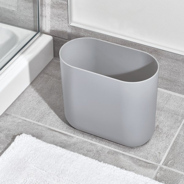 Šedý odpadkový koš iDesign Cade, 6,5 l-image-1