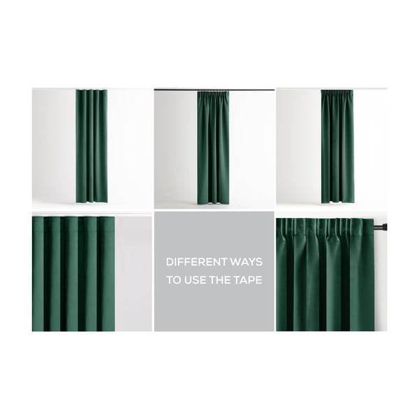 Tmavě zelený dimout závěs 140x245 cm Kierra – Restilo-image-3