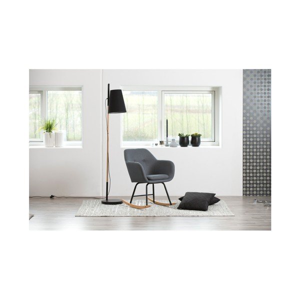 Tmavě šedé houpací křeslo Actona Emilia-image-1