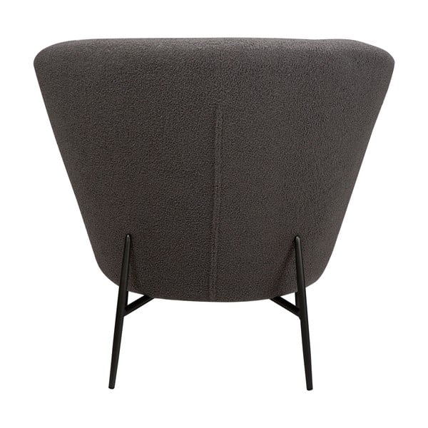 Šedé křeslo z textilie bouclé Orbit – DAN-FORM Denmark-image-2