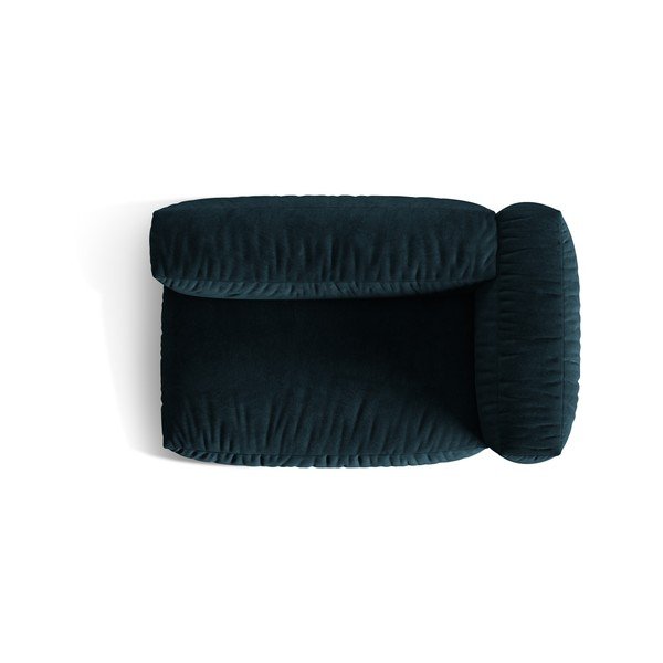 Tmavě modrý sametový modul pohovky (pravý roh) Martina – Micadoni -image-3