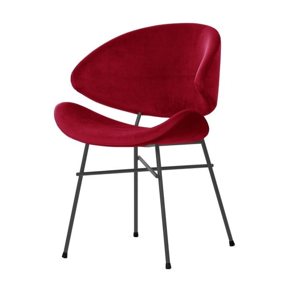 Červená židle s šedými nohami Iker Cheri