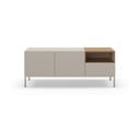 Krémový TV stolek 140x55 cm Cailin – Marckeric