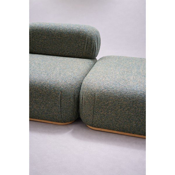 Tmavě zelená pohovka levý roh 258 cm Ailani - II. jakost – Makamii-image-4