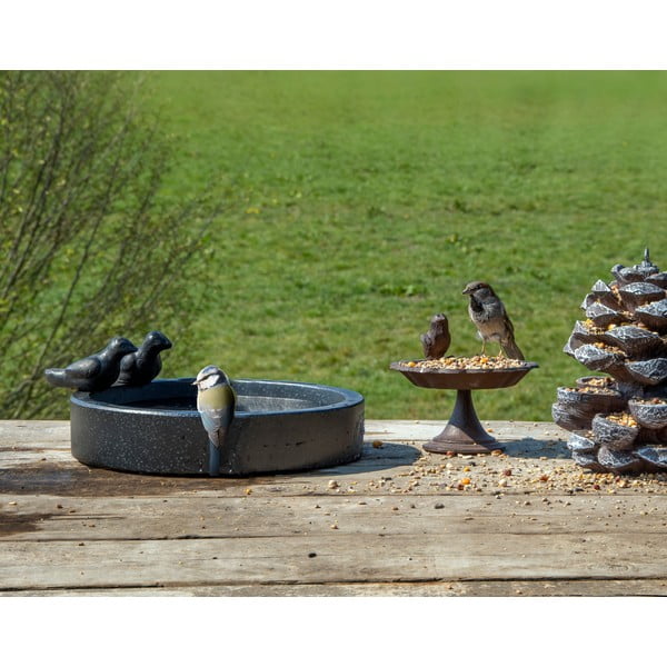 Černé keramické pítko pro ptáky Esschert Design Ave-image-2