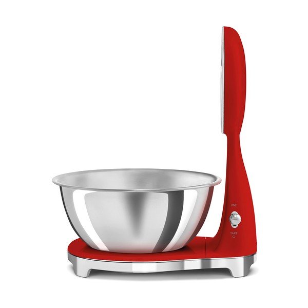 Červená plastová digitální kuchyňská váha – SMEG-image-2