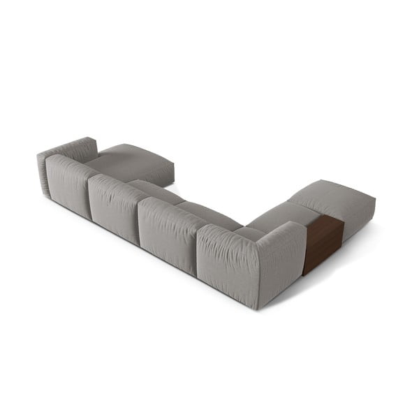 Světle šedá modulární rohová pohovka (levý roh/do "U") Martina – Micadoni Home-image-2