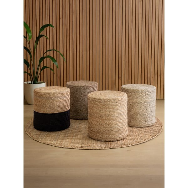 Šedobéžový taburet Jutta Greige – Hanse Home-image-3