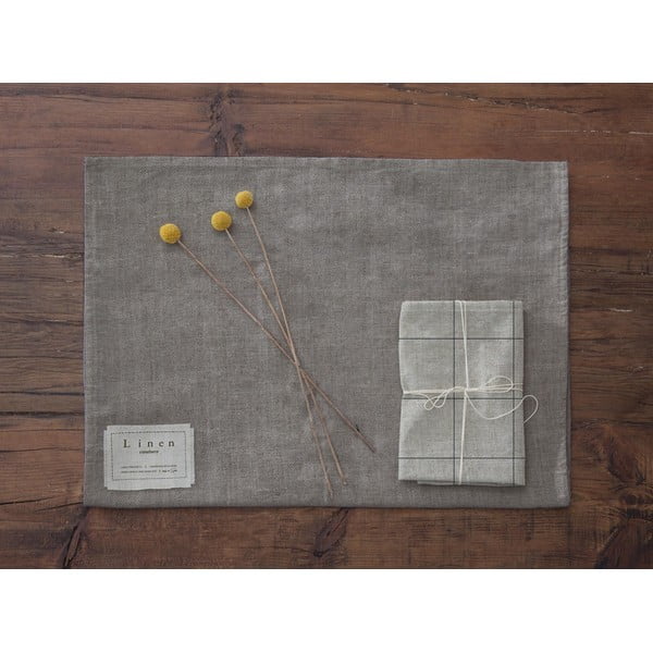 Sada 4 látkových ubrousků s příměsí lnu Really Nice Things Blue Lines, 43 x 43 cm-image-3