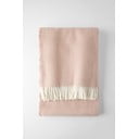 Růžový pléd s podílem bavlny Euromant Skyline, 140 x 180 cm