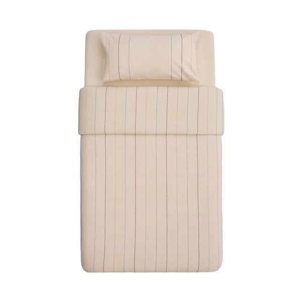 Béžové dětské povlečení do postýlky z Bio bavlny s prostěradlem 110x180 cm Indani – Kave Home