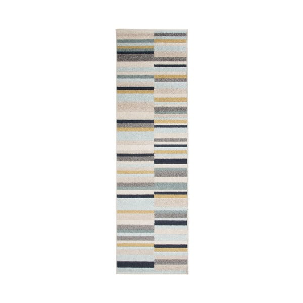 Šedo-modrý koberec Flair Rugs Urban Lines, 60 x 220 cm