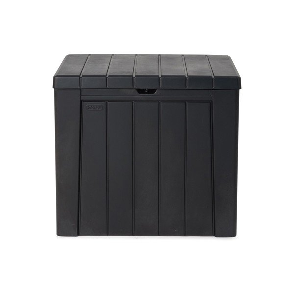 Tmavě šedý plastový zahradní úložný box Urban – Keter-image-3