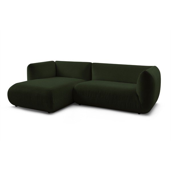 Zelená manšestrová rohová pohovka (levý roh) Lecomte – Bobochic Paris-image-4