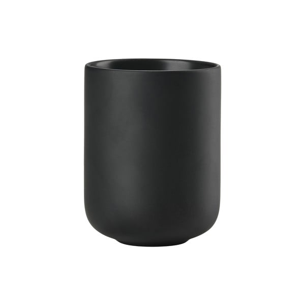 Černý kameninový kelímek na zubní kartáčky Sensu – Zone