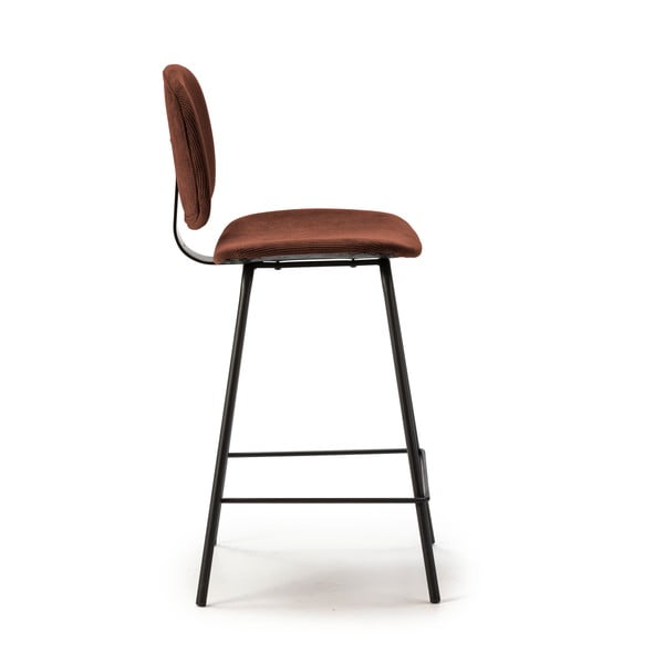 Vínové barové židle v sadě 2 ks (výška sedáku 64 cm) Arus – Marckeric-image-3