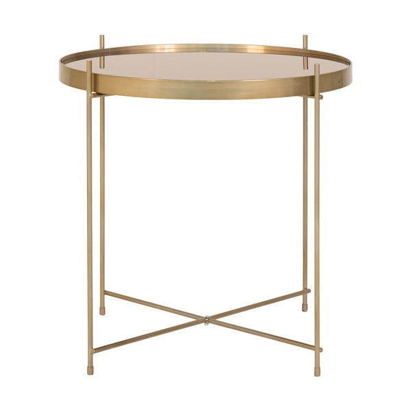 Kulatý konferenční stolek ve zlaté barvě ø 48 cm Venezia - House Nordic