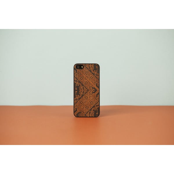 Dřevěný obal na iPhone 4 Maiolica, black