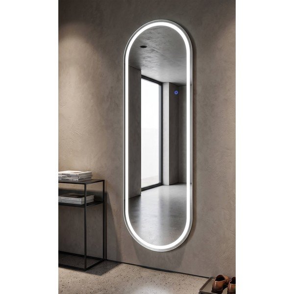 Nástěnné zrcadlo s osvětlením 50x160 cm Oval – Mauro Ferretti-image-1