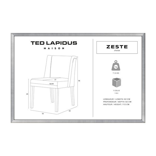 Zelená židle s černými nohami z bukového dřeva Ted Lapidus Maison Zeste-image-3