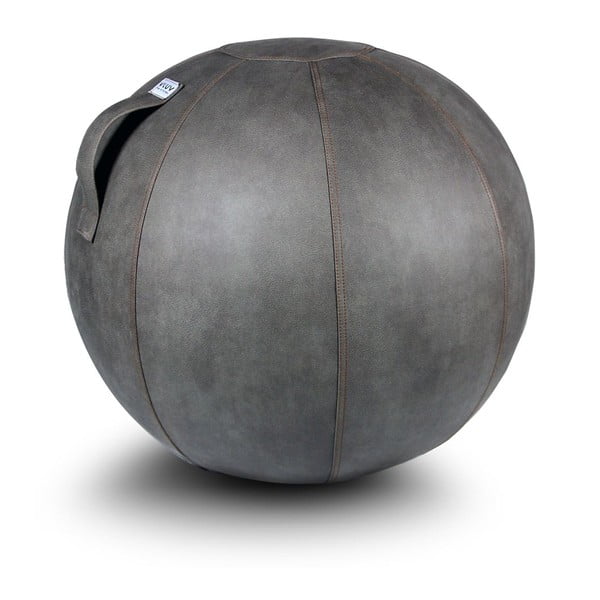 Šedý sedací míč VLUV Veel, Ø 60 - 65 cm